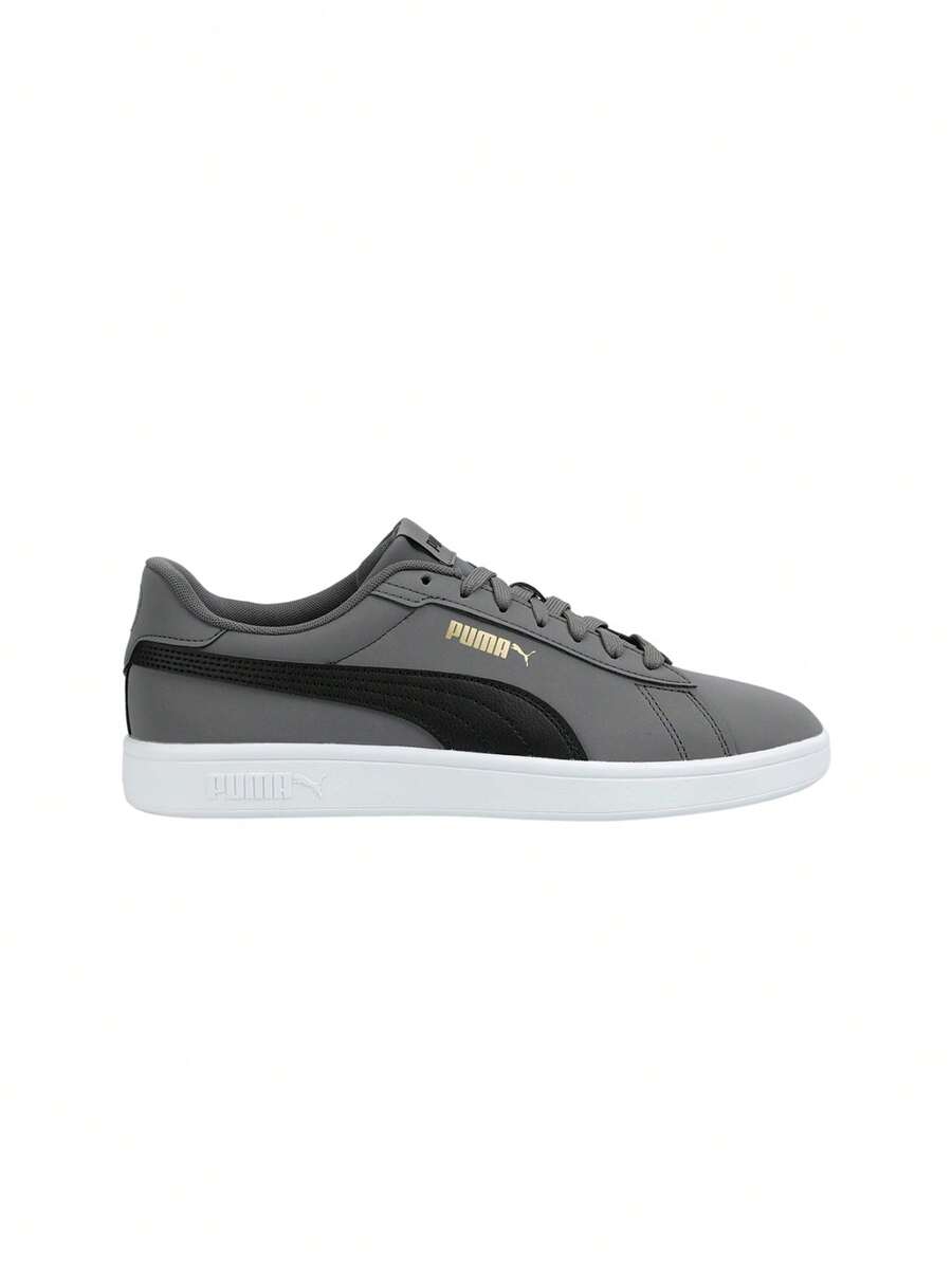 Puma Smash 3.0 L Men's Sneaker Cool Dark Gray / Black / Gold / White 392336 - Gray Black - 查看 1