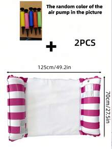 1 件/2 件成人 PVC 充气浮床，泳池、沙滩、便携式、无需电力、舒适、耐用、轻便、放松、快速携带、充气，适合成人