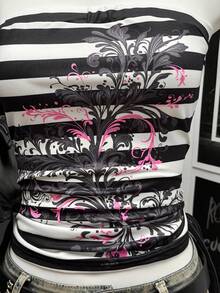 SHEIN Unity Top bandeau con estampado de rayas para mujer - Multicolor - View 4