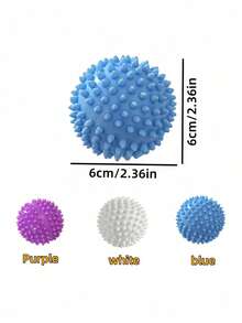 1/3/5PCS Reusable Laundry Balls Washing Machine Dryer Natural Fabric Softener Chemical Free Lint Hair Remover Anti Static Wrinkle Reducer Anti Anti Rolling Durable Wool Dryer Balls Alternative For Home Laundromat All Fabrics Assorted Colors Laundry Essentials Must Have - Multicolor - View 11