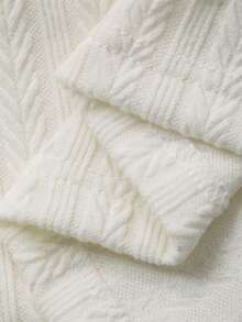 DAZY Áo thun nam cổ tròn, chất liệu vải có họa tiết, khóa kéo nửa thân, thích hợp cho mùa xuân/thu. - trắng - Xem 7