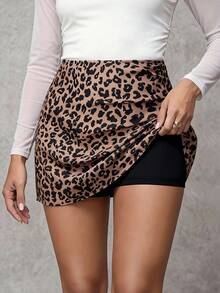 Modelyn Women's Casual Commute Leopard Print Mini Skirt, Bodycon Leopard Skirt Cheetah Skirt Sexy Skirts For Women New Years Women, Party Women's Skirt - Multicolor - View 1