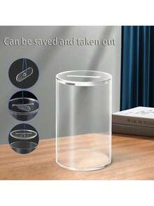 亚克力透明存钱罐，可存可取，透明存钱罐，带盖透明存钱罐 - 無色 - 查看 4