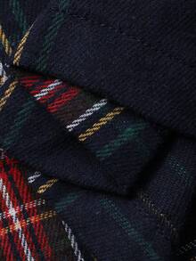 FRIFUL 女士休闲通勤格子拼接二合一长裙