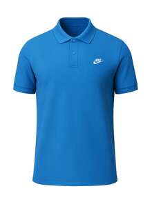 Nike Club Men's Polo Shirt Blue - Lt Photo Blue/White - View 1