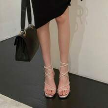 Women Heeled Sandals - Silver - Visa 1