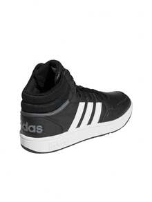 Adidas Hoops 3.0 Mid Classic Vintage Men's Shoes Core Black / Cloud White / Grey Six GW3020 - Blanco y Negro - Ver 5