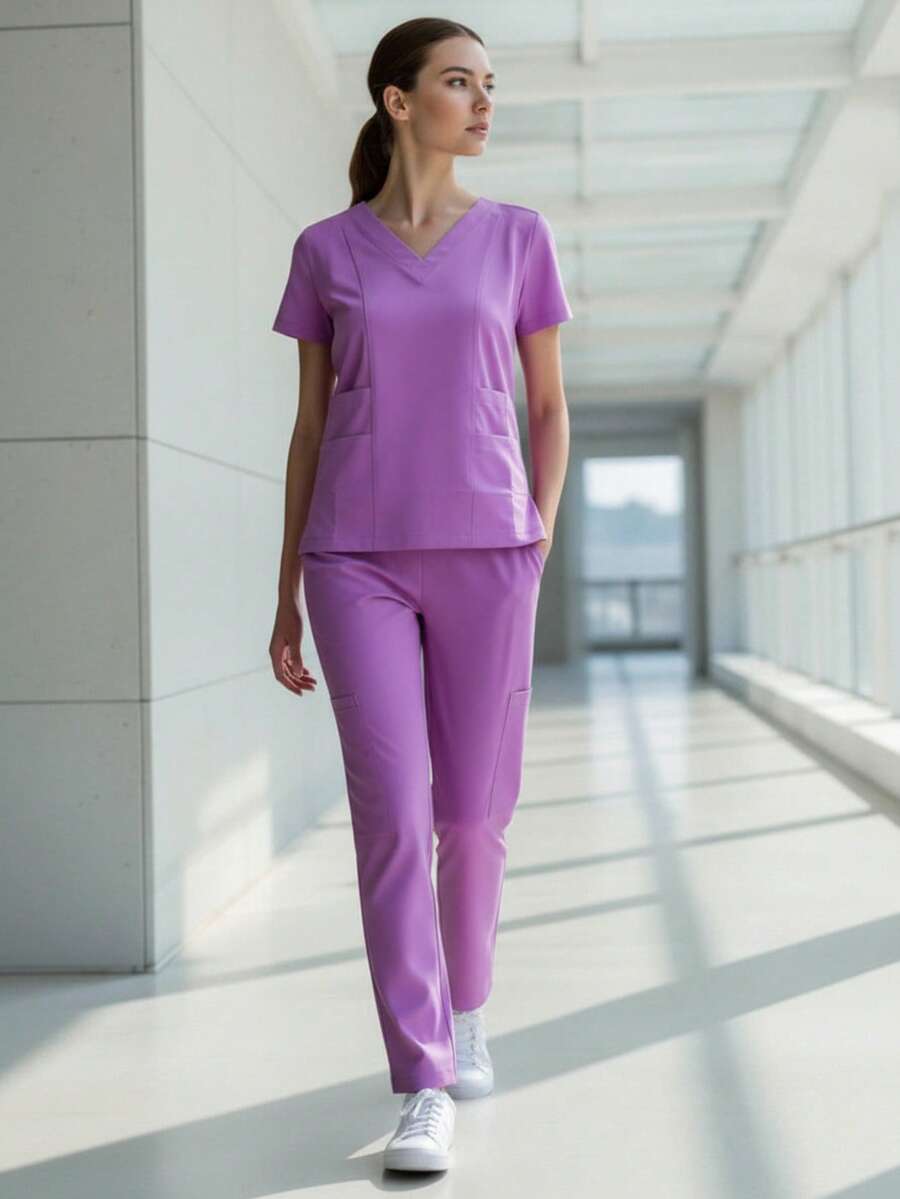 HYGEA MEDICAL UNIFORMS HYGEA HANNIA 防漏外科睡衣 - Lila - 查看 1