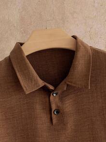 HIMLAND Men's Casual Short Sleeve Polo Shirt And Pants Set, Summer - Multicolor - View 3