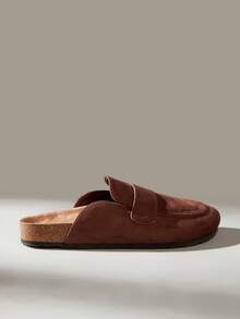 Solecia Women Casual Versatile Commute Simple Daily Slip-On Flats - Coffee Brown - View 3