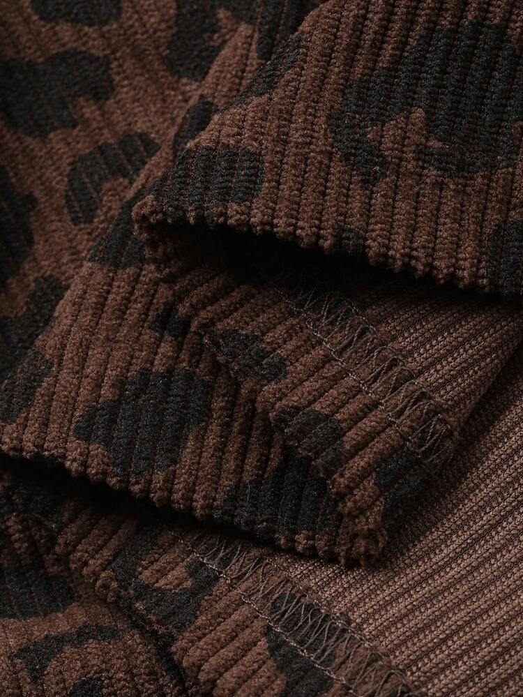 Tween Boy Casual Leopard Print Short Sleeve T-Shirt, Summer