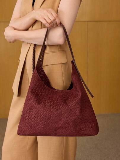 MOTF PREMIUM BOLSO DE HOMBRO PARA DAMAS, ELEGANTE, SENCILLO, PERSONALIZADO, CLÁSICO, ADECUADO PARA IR AL TRABAJO, OFICINA, CITAS, VIDA DIARIA, COMPRAS, TOMAR EL TÉ POR LA TARDE