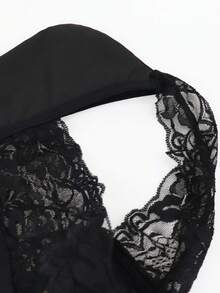 DrisQ Sexy Black Lace Wave Temptation Thong Briefs For Men - Black - View 4