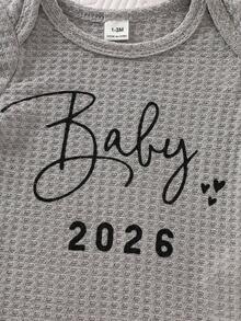 SHEIN Newborn Baby Girl Summer Cartoon Print Letter Pattern Short Sleeve Bodysuit White Apricot Brown Three-Piece Set Home Gifting Simple Neutral Baby Clothes Baby Boy Bodysuit Set Unisex Baby Clothes Newborn Baby Summer Clothes Baby Boy Letter Graphic Body Suit Baby Letter Graphic Bodysuit Baby Bodysuit Summer Newborn Unisex Clothes Neutral Baby Clothes Unisex - Baby Blue - View 7