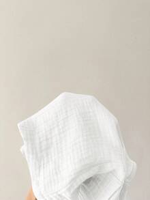 Newborn Baby Boy Summer Casual Vacation Cute Blue Sleeveless Romper, Suitable For Birthday Party, Evening Party, Performance, Wedding, One Month Celebration, Baptism And 1st Birthday Baby Shower - White - View 7