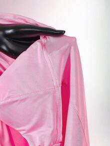 Amplova Pink Bodycon Mini Camisole Dress With Padded Bust, Sexy And Avant-Garde - Pink - View 8