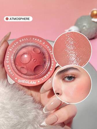 Lunar Orbit Blush Ball-Atmosphere Cream Blush Cream Non-Fading Multi-Use Spaceship Shape Natural Pigment Non-Greasy Blendable Face Makeup Rare Brand Beauty Makeup Face Paint Cosmetic For Women Girls Perfect For Winter Ideal For Y2K Fancy Fashion Suitable For Birthday Christmas Gift Party Ready Best Color