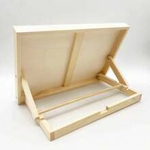 1 Pc Foldable & Adjustable Wood Art Easel - Desktop Sketch & Painting Stand With Tilting Board - 23*33*2.5CM - View 4