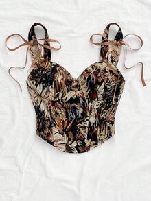 Soleia Áo hai dây không tay kiểu vintage mùa hè cho nữ, áo kiểu boho, áo kiểu boho, áo mùa hè thường ngày, áo mùa hè gợi cảm, áo tắm boho, áo mùa xuân cho nữ, áo đi biển, áo sinh nhật, áo đi chơi, áo crop top thanh lịch, áo kiểu boho, áo in hoa, áo mùa hè, áo ngày lễ tình nhân, áo đi biển, áo cưới, áo sinh nhật, áo đi chơi, áo crop top thanh lịch, áo hoa. - màu nâu - Xem 7