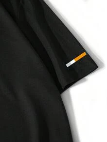 Manfinity Homme Men's Minimalist Printed Round Neck Short Sleeve T-Shirt 2pcs/Set - Red - View 5