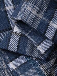 DAZY 男童纯色短袖上衣和格子裤睡衣套装 - 灰色 - 查看 8