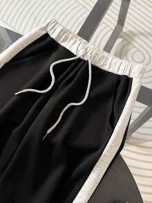 Resyla 女士抽绳连帽拉链长袖卫衣和阔腿裤休闲度假套装 - 彩色 - 查看 7