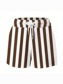 INAWLY Women's Two Pieces Set, Round-Neck Short-Sleeved T-Shirt, Loose And Comfortable Shorts, Spring And Summer - Multicolor - View 3