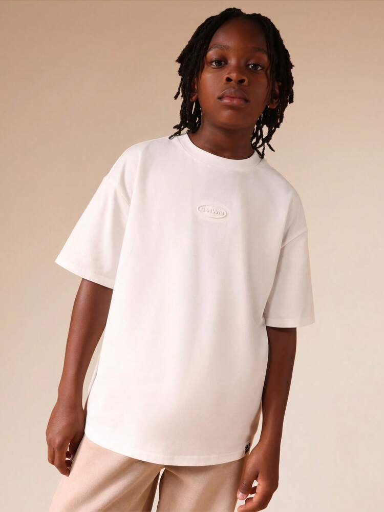 Crew Neck T-Shirt With Small Logo