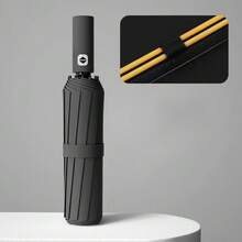 مظلة قابلة للطي كاملة التلقائية 24 ضلع مقاومة للرياح، مظلة مزدوجة للشمس والمطر، مظلة سفر متعددة الوظائف مقواة بألوان متعددة - متعدد الألوان - مشاهدة 11