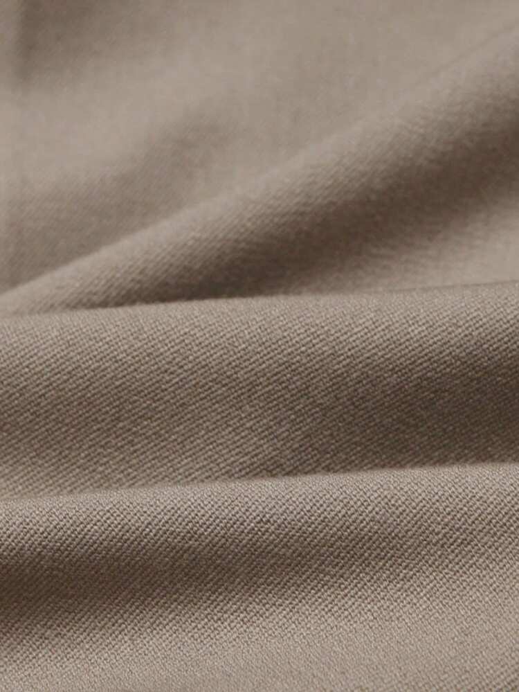 Men's Solid Color Straight-Leg Suit Pants, Suitable For Commuting, Spring/Autumn