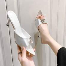 Women Heeled Sandals - White - View 9