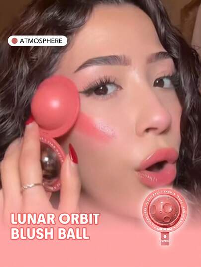Lunar Orbit Blush Ball-Atmosphere Cream Blush Cream Non-Fading Multi-Use Spaceship Shape Natural Pigment Non-Greasy Blendable Face Makeup Rare Brand Beauty Makeup Face Paint Cosmetic For Women Girls Perfect For Winter Ideal For Y2K Fancy Fashion Suitable For Birthday Christmas Gift Party Ready Best Color