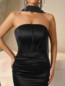 Coutiva 女士正式晚礼服（装饰繁复） - 黑色 - 查看 7