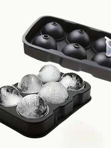 Silicone Ice Cube Tray, Easily Release 15 Square Ice Cubes Per Tray, Reusable, Suitable For Fridge, Chocolate, Baby Food, Juice - spherical ice grid - View 4