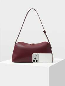 MOTF PREMIUM PU LEATHER KISS LOCK SHOULDER BAG