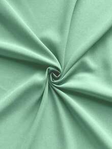 Sweetra Blusa holgada de mujer talla grande con cuello francés elegante y romántica, de gasa, con mangas acampanadas y cintura elástica, para uso diario y casual, primavera/otoño - Verde - Ver 7