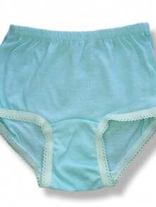 calzones 6 piezas pantaleta para niña lisa talla 2 a 12 Calzón para niña colores algodón 6 piezas cómodos y suaves para uso diario varios colores (pantaleta de niña liso varios colores) - varios colores - Ver 2