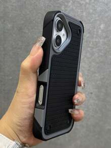 Ốp lưng điện thoại Luxury Armor toàn diện, tương thích với iPhone 17 Pro Max, 17 Pro, 16, 15, 14 Plus, 13, 12, 11 Pro Max Plus, 17Air, 2 trong 1, chống sốc và bảo vệ toàn diện. - Xám đen - Xem 15