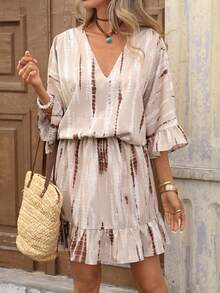 Brillora Đầm ngắn nữ đi nghỉ mát, in họa tiết tie-dye, xếp ly, thích hợp cho kỳ nghỉ, trang phục hè, trang phục đi nghỉ cho nữ, trang phục nghỉ hè, trang phục thường ngày cho nữ, bộ đồ thường ngày cho nữ, phong cách BOHO, trang phục hè cho nữ, phong cách BOHO, đầm lễ Phục Sinh cho nữ, đầm đi chơi hè, đầm đi biển hè, đầm đi học, đầm đơn giản, đầm công sở, đầm kiểu quý tộc, đầm giáo viên, đầm hẹn hò, đầm đi dự tiệc cưới, tiệc trà chiều cùng bạn thân, đầm đi dự lễ hội âm nhạc, đầm hè cho nữ, từ xuân sang hè, thích hợp cho kỳ nghỉ xuân/hè, kỳ nghỉ, phong cách nghỉ mát, đầm hè Boho cho nữ, đầm đi nghỉ mát cho nữ, đầm thường ngày mùa hè, đầm in họa tiết Bohemian, đầm tie-dye, đầm thường ngày Boho, đầm tie-dye mùa hè, đầm thường ngày mùa hè, đầm hè Ý - màu nâu - Xem 1