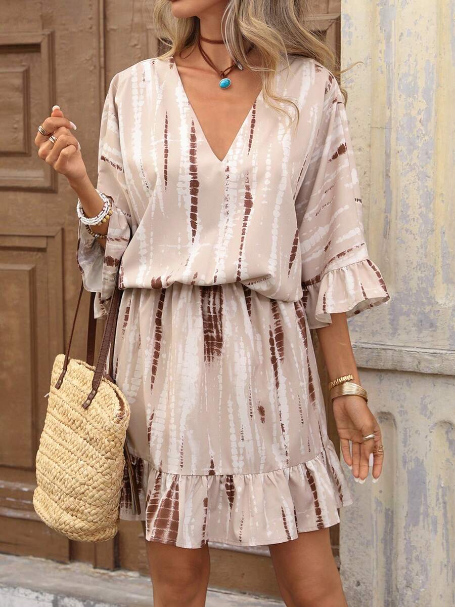 Brillora Đầm ngắn nữ đi nghỉ mát, in họa tiết tie-dye, xếp ly, thích hợp cho kỳ nghỉ, trang phục hè, trang phục đi nghỉ cho nữ, trang phục nghỉ hè, trang phục thường ngày cho nữ, bộ đồ thường ngày cho nữ, phong cách BOHO, trang phục hè cho nữ, phong cách BOHO, đầm lễ Phục Sinh cho nữ, đầm đi chơi hè, đầm đi biển hè, đầm đi học, đầm đơn giản, đầm công sở, đầm kiểu quý tộc, đầm giáo viên, đầm hẹn hò, đầm đi dự tiệc cưới, tiệc trà chiều cùng bạn thân, đầm đi dự lễ hội âm nhạc, đầm hè cho nữ, từ xuân sang hè, thích hợp cho kỳ nghỉ xuân/hè, kỳ nghỉ, phong cách nghỉ mát, đầm hè Boho cho nữ, đầm đi nghỉ mát cho nữ, đầm thường ngày mùa hè, đầm in họa tiết Bohemian, đầm tie-dye, đầm thường ngày Boho, đầm tie-dye mùa hè, đầm thường ngày mùa hè, đầm hè Ý - màu nâu - Xem 1