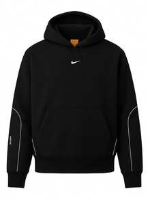 Nike Nocta Men's Hoodie Black - Black/Black/White - View 1