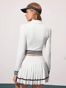 CourtClass 女士复古网球风休闲运动Polo衫