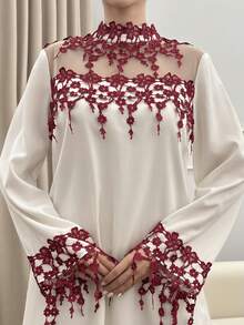 Al Najma 2026 Spring/Summer Tassel Trim Elegant Arabic Style Dress