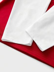 SWAVVY NEW YEAR Men's Minimalist Printed Round Neck T-Shirt Matching Couple Clothes Couple Outfits Sets Couple Twinning Outfits Men Women Matching Outfits Red Matching T-Shirts - Red - View 5