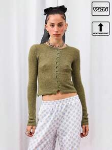 COUREZ 女士开衫 - 墨綠色 - 查看 1