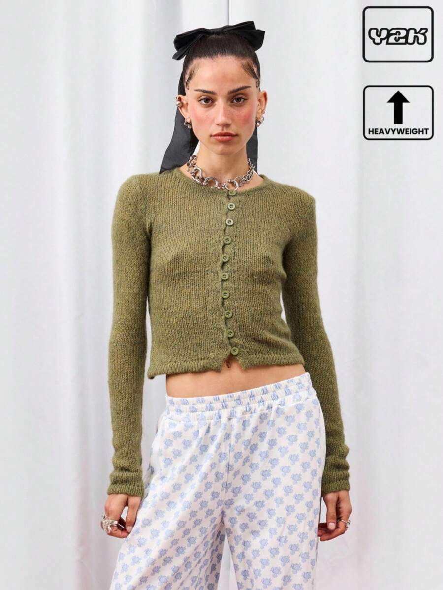 COUREZ 女士开衫 - 墨綠色 - 查看 1