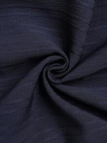 女童纹理竖条纹黑色阔腿纽扣细节裤