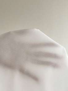 Aloruh Women's Solid White High Neck Backless Tie-Up Asymmetric Design Blouse - White - View 8