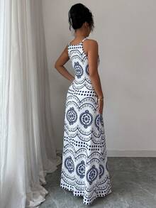 Selianne Damklänning med tryck och avslappnad semesterstil i Paris