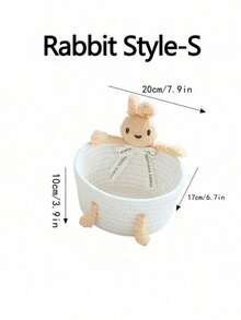 1/2 giỏ đựng đồ đan lát, giỏ trang trí bàn làm việc dễ thương, hộp đựng đồ đan lát, hộp đựng đồ gọn gàng, hộp đựng đồ trang điểm ở lối vào, thích hợp đựng đồ chơi, mỹ phẩm, phòng ngủ, phòng tắm. - trắng - Xem 11
